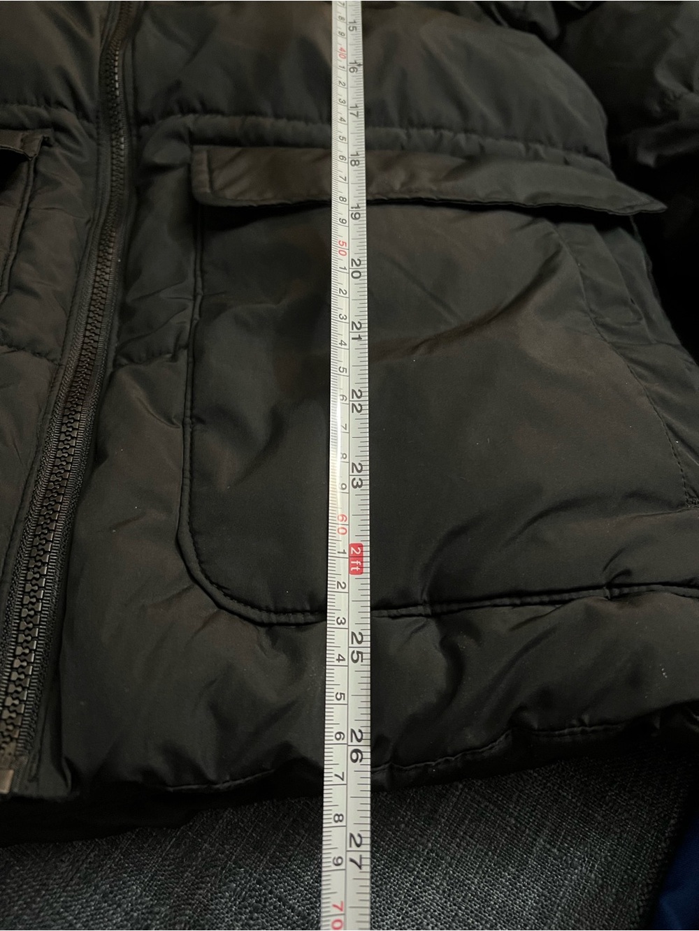 All in Motion Black Puffer Jacket Hooded Full Zip Water Wind Resistant - Picture 8 of 8